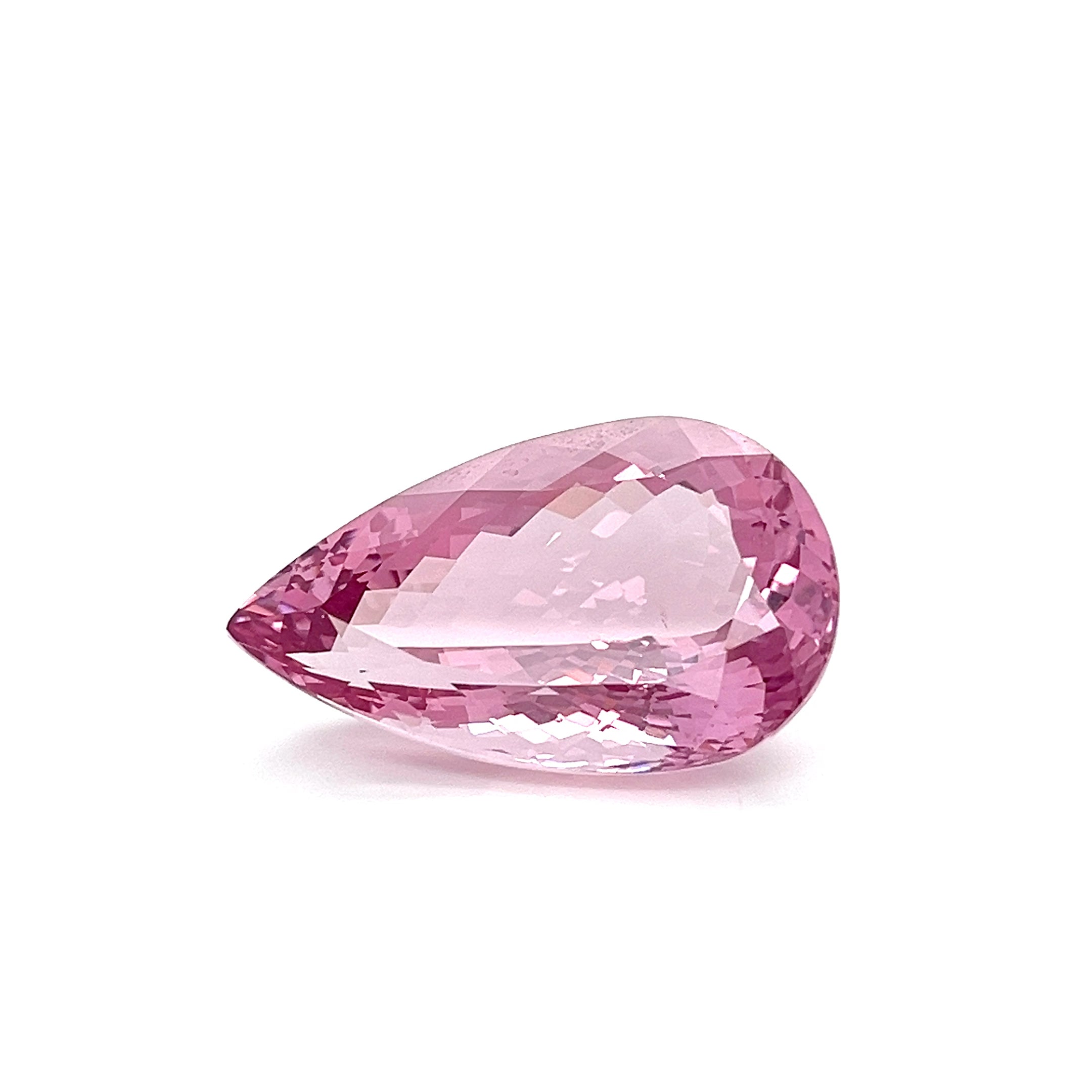 Pink Morganite, 61.54ct Pear Cut, Clean, AAAA Grade (BSGPF04)