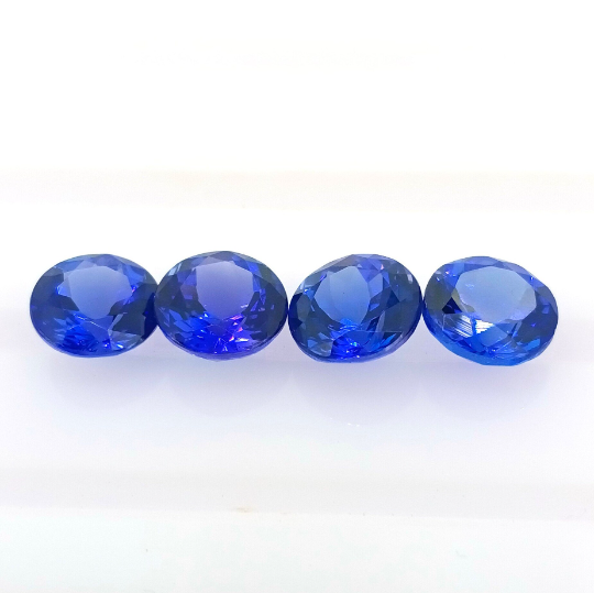 DLX Grade Natural Blue Tanzanite 7.5mm Round (TZRD012) - Bluestargemstones - - 
