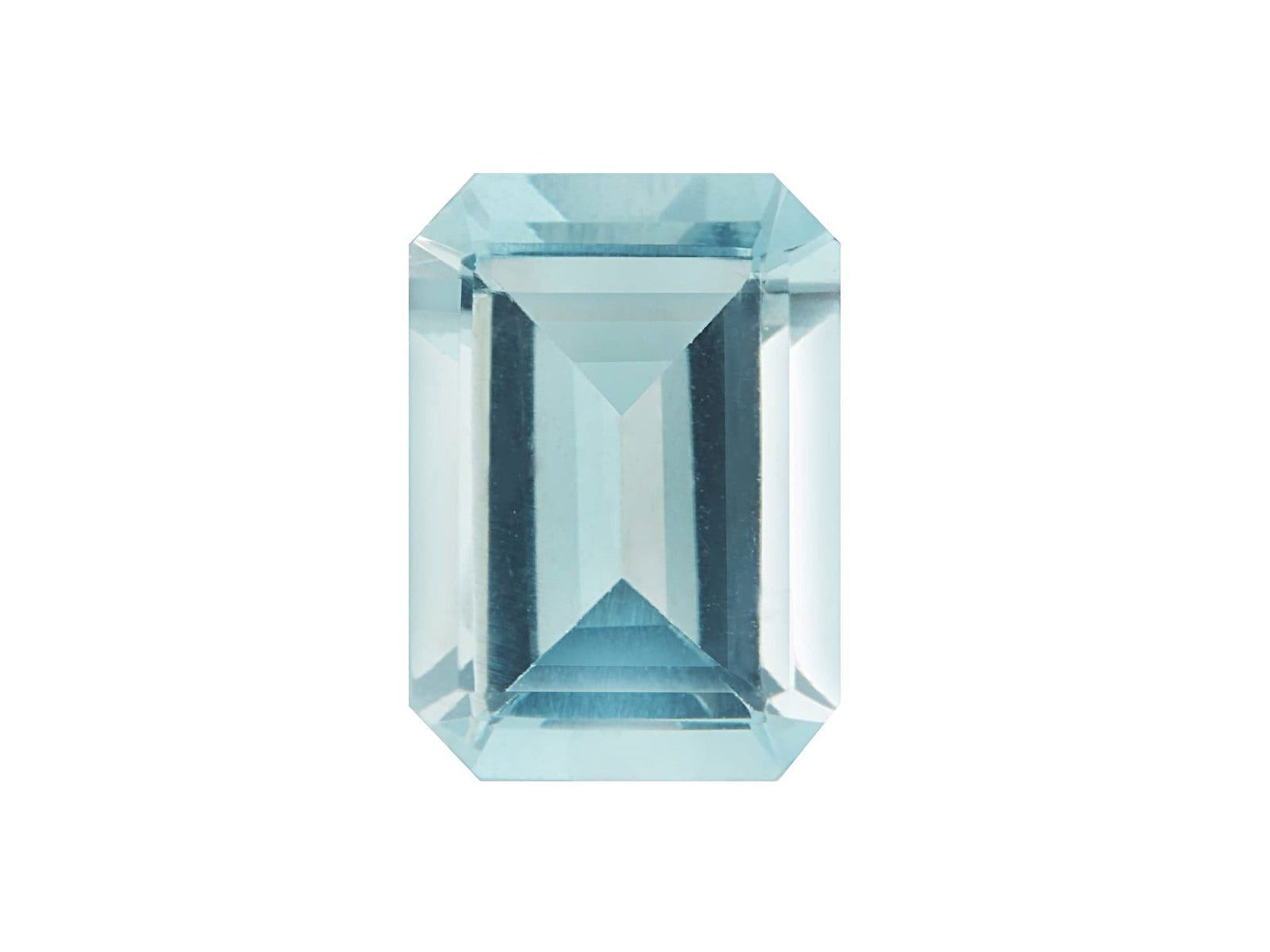 アクアマリン☆ Natural Aquamarine 10x8mm Emerald 2.57 Cts (AEM 107)