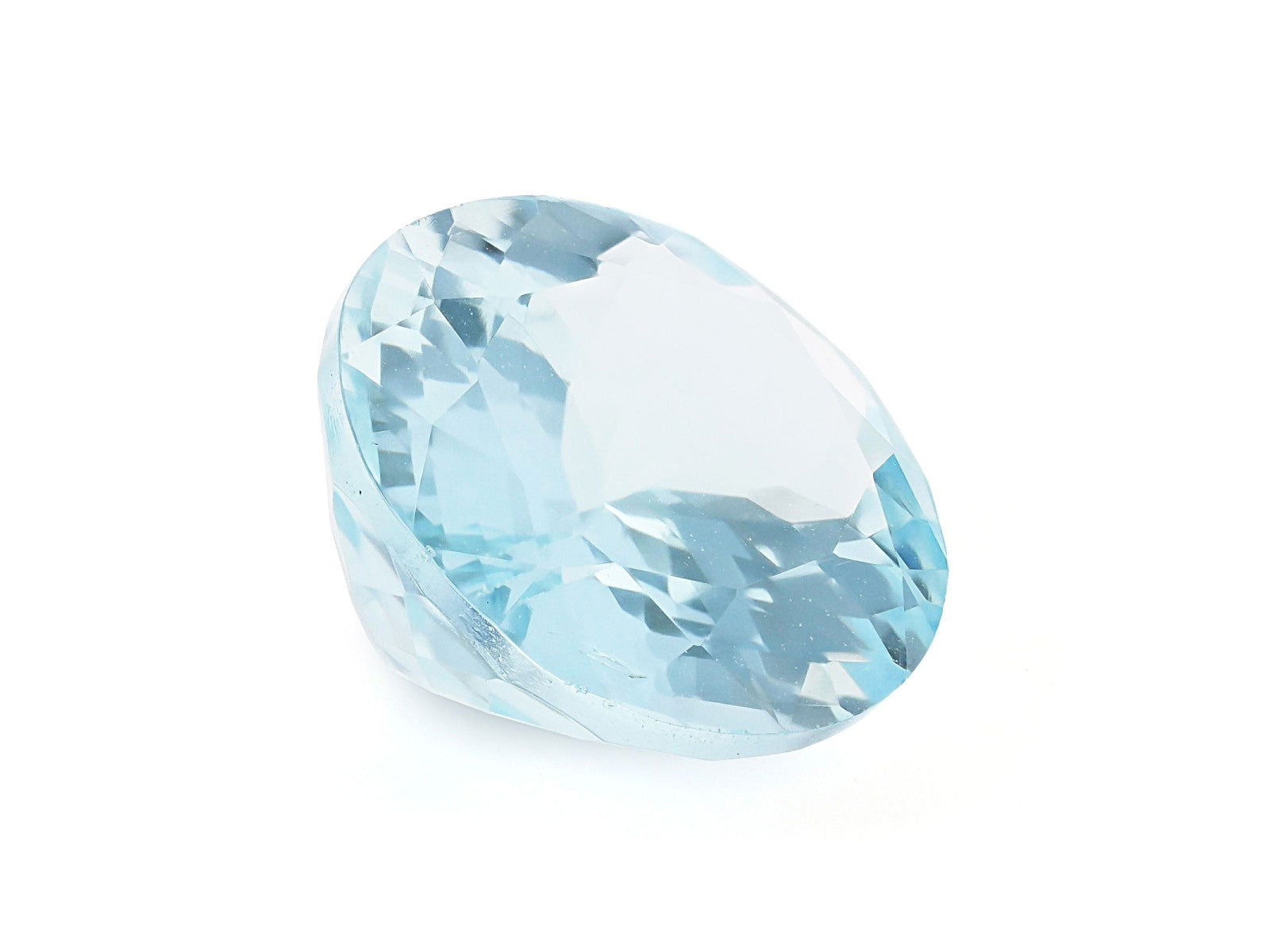 Natural Aquamarine A Grade 12x10MM Oval 3.82 Cts (AOV - 103) - Bluestargemstones - - 