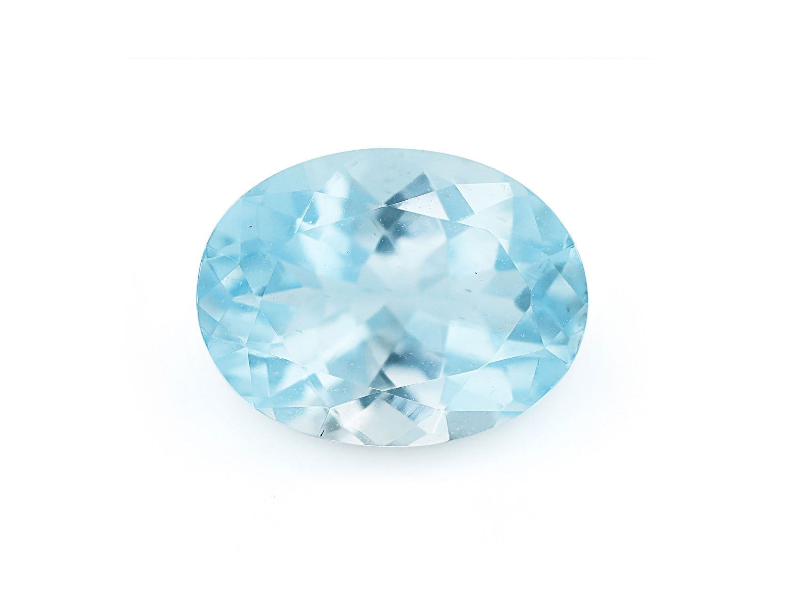 Natural Aquamarine A Grade 8x6MM Oval 1.08 Ct (AOV - 117) - Bluestargemstones - - 