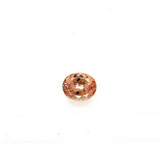 Natural Peach Morganite 12x10mm Oval (Ny001) - Bluestargemstones - - 
