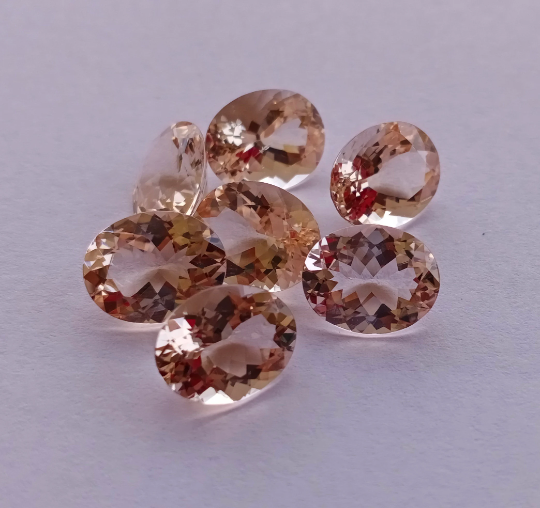 Natural Peach Morganite 2.10 Cts Oval 8x10mm (MGOV004) - Bluestargemstones - - 