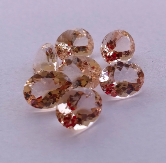 Natural Peach Morganite 2.10 Cts Oval 8x10mm (MGOV004) - Bluestargemstones - - 