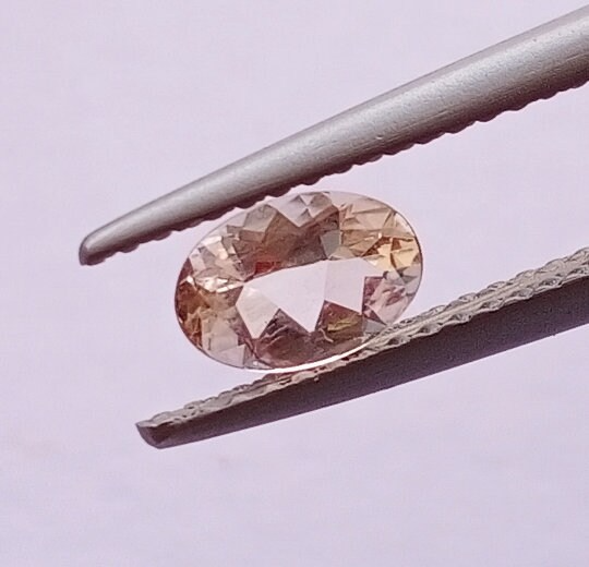 Natural Peach Morganite 4x3mm Oval Cut (MGOV001) - Bluestargemstones - - 