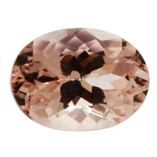 Natural Peach Morganite 6x4mm Oval Cut (MGOV002) - Bluestargemstones - - 