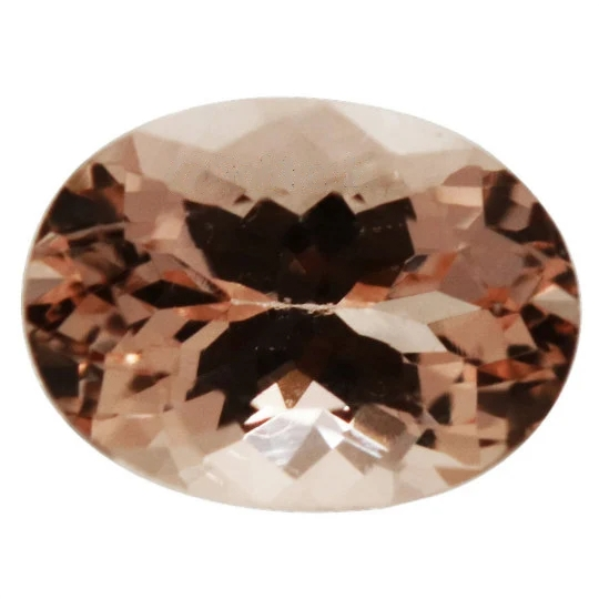Natural Peach Morganite 6x4mm Oval Cut (MGOV002) - Bluestargemstones - - 
