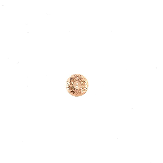 Natural Peach Morganite 9.5mm Round Shape (NyMGRD011) - Bluestargemstones - - 