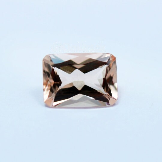 Natural Peach Morganite 9x11mm Radiant Cut 5.02 Cts (MGOCT00A5) - Bluestargemstones - - 