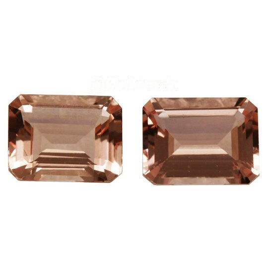 Natural Peach Morganite 9x7mm Octagon 1.79 Ct (MGOCT004) - Bluestargemstones - - 