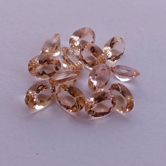 Natural Peach Morganite 9x7mm Oval Cut 1.57 Ct (MGOV008) - Bluestargemstones - - 