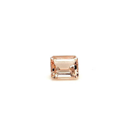 Natural Peach Morganite Emerald Cut 2.40 Ct - Bluestargemstones - - 