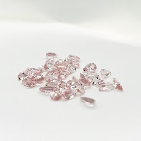 Natural Pink Morganite 0.75 Cts Pear Shape 8x5mm (PIP016) - Bluestargemstones - - 