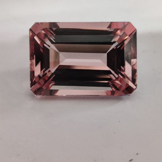 Natural Pink Morganite 10.60 Cts Octagon Shape (PIOCT001) - Bluestargemstones - - 