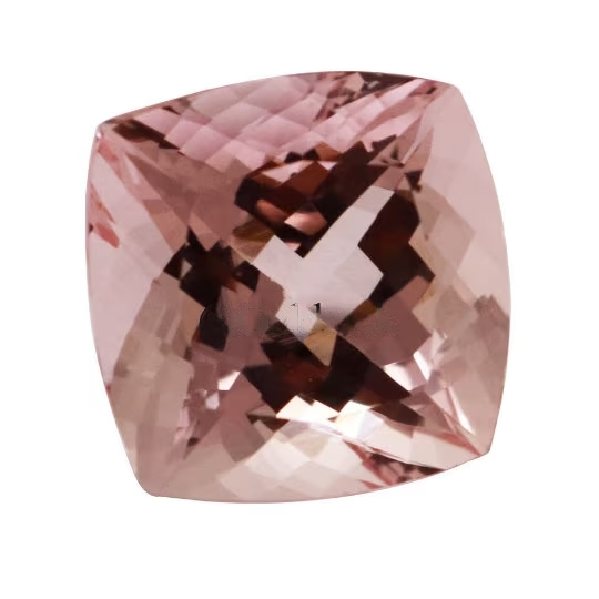 Natural Pink Morganite 12.50 Cts Cushion Shape (PICUS001) - Bluestargemstones - - 