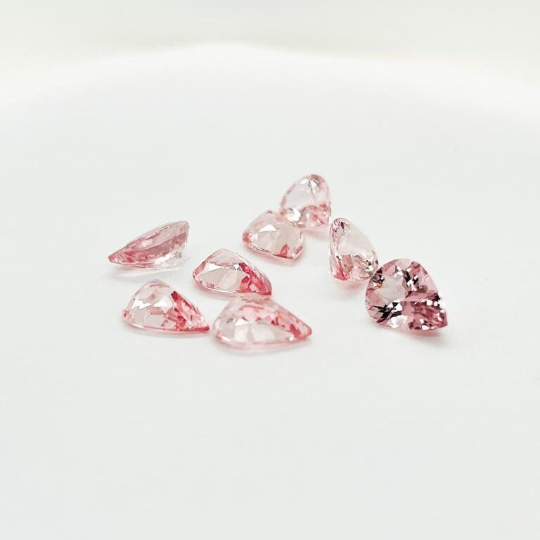 Natural Pink Morganite 2.11 Cts Pear Shape 8x11mm (PI013) - Bluestargemstones - - 