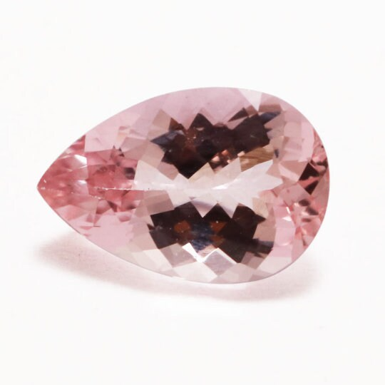 Natural Pink Morganite 3.40 Cts Pear Shape 9x13mm (PIP009) - Bluestargemstones - - 