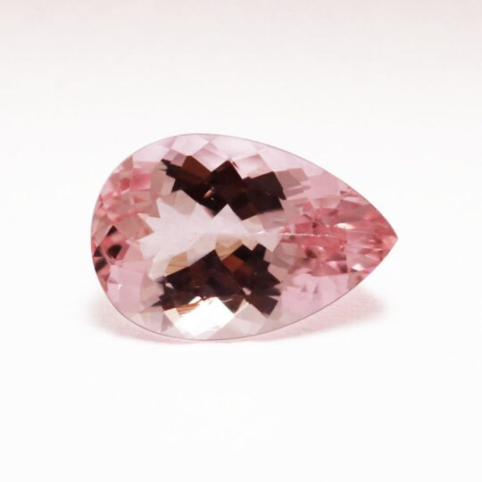 Natural Pink Morganite 3.40 Cts Pear Shape 9x13mm (PIP009) - Bluestargemstones - - 