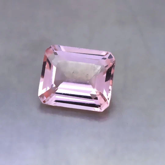 Natural Pink Morganite 3.41 Cts Octagon Shape (PIOCT004) - Bluestargemstones - - 
