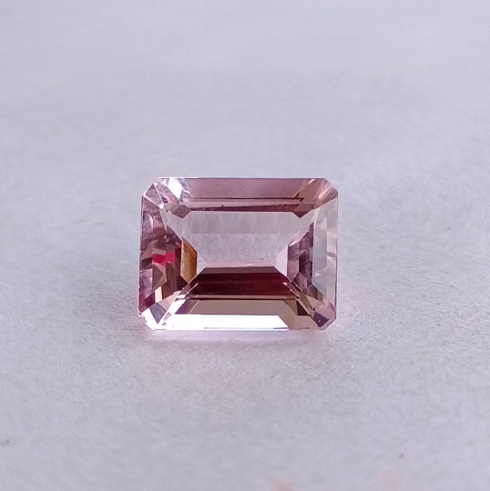 Natural Pink Morganite 8x6mm Octagon 1.52 Cts ( MGOCT008) - Bluestargemstones - -  - Natural Pink Morganite 8x6mm Octagon 1.52 Cts ( MGOCT008)