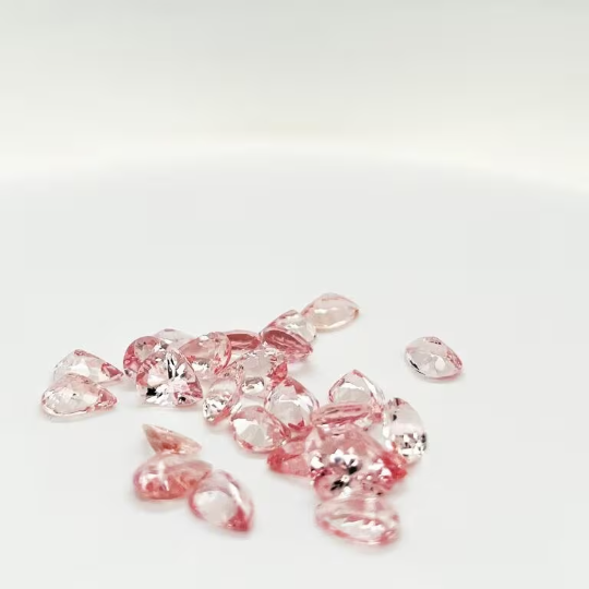 Natural Pink Morganite 8x6mm Pear Shape 0.83 Cts (PIP007) - Bluestargemstones - - 