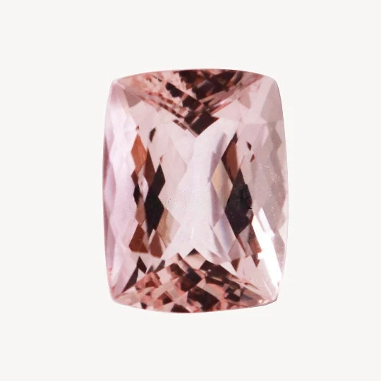 Natural Pink Morganite 9.45x7.42MM Cushion Shape 2.23 Cts (PILCUS002) - Bluestargemstones - -  - Natural Pink Morganite 9.45x7.42MM Cushion Shape 2.23 Cts (PILCUS002)