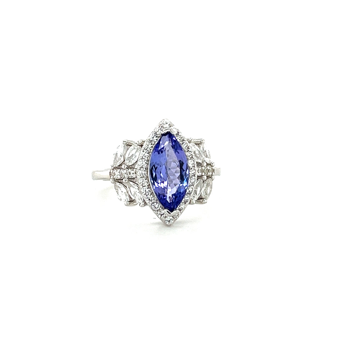 1.72ct Tanzanite Marquise 925 Silver Ring (1 Stone) (PJC32765R)