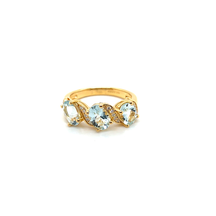 Aqua Glow Silver Ring - Aqua Glow Silver Ring