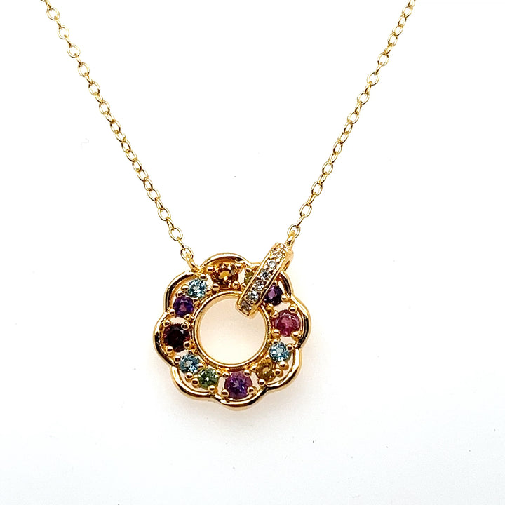 Prism Harmony Multigem Pendant Necklace
