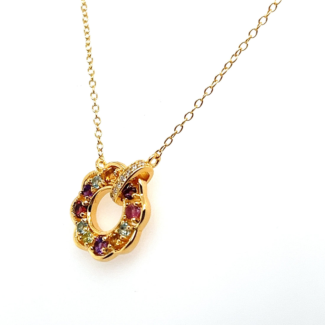 Prism Harmony Multigem Pendant Necklace