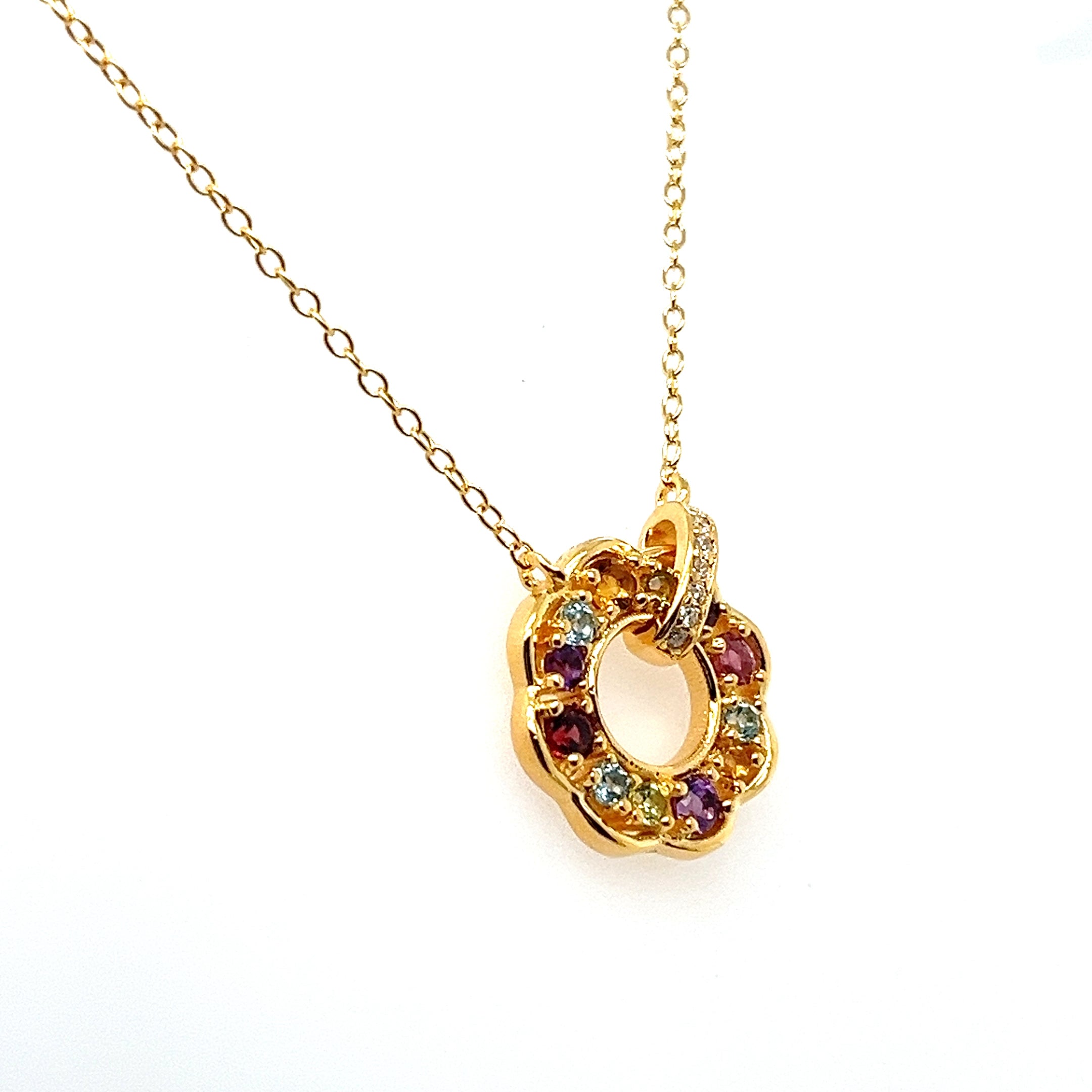 Prism Harmony Multigem Pendant Necklace