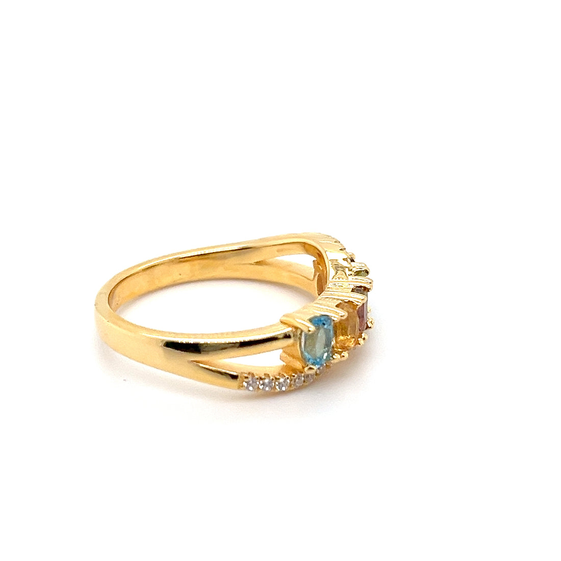 Petite Prism Silver Ring