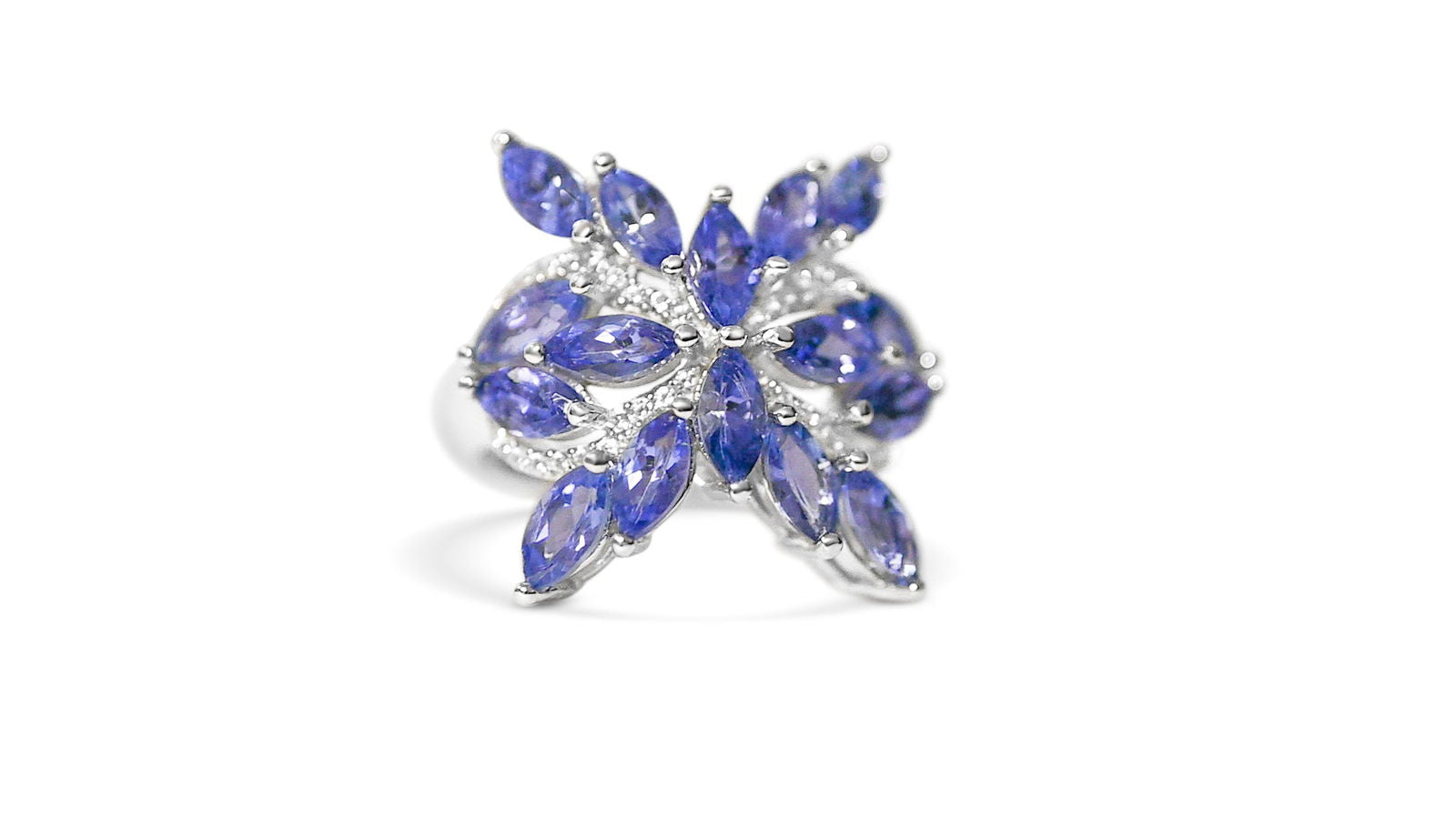 Radiant Tanzanite Cluster: 18.1 Carats of Elegance (PJC15151R) - Bluestargemstones - - 