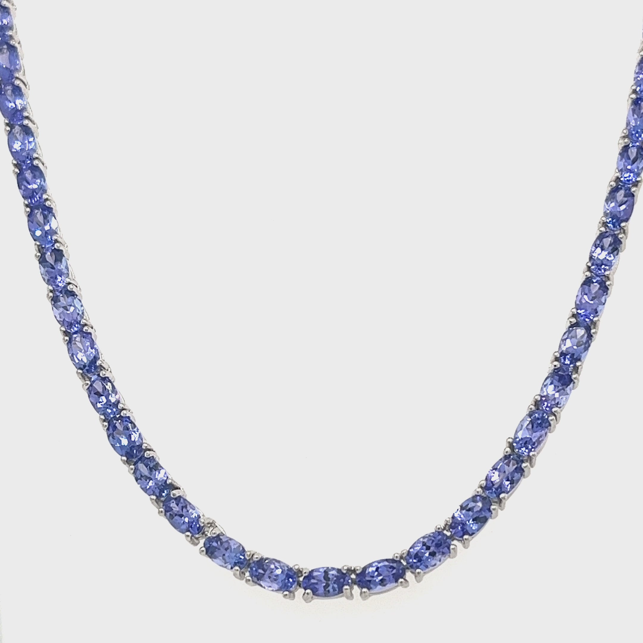 21.41 Carat Untreated Tanzanite Necklace: Nature's Beauty, Captured (PJC31564N)