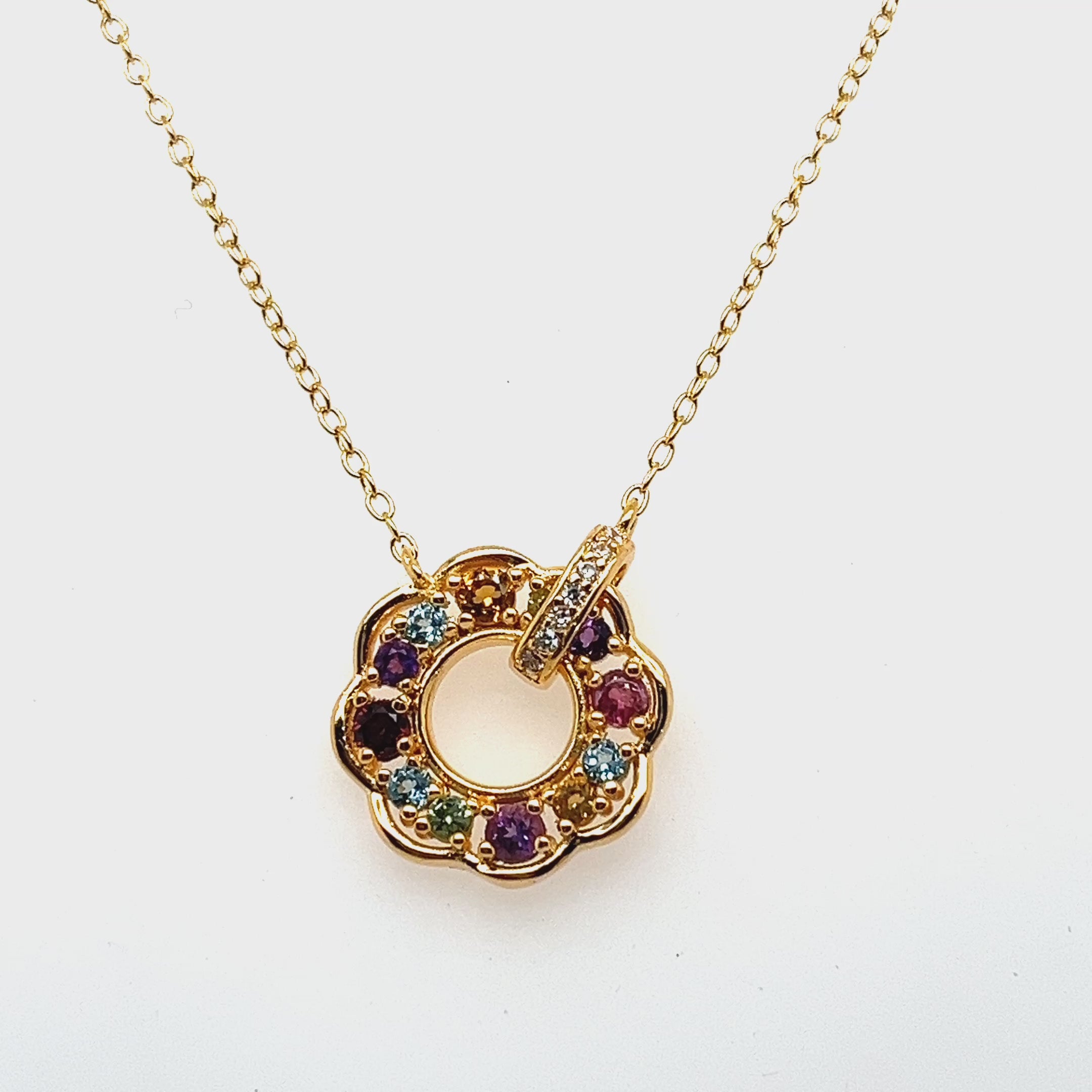 Prism Harmony Multigem Pendant Necklace