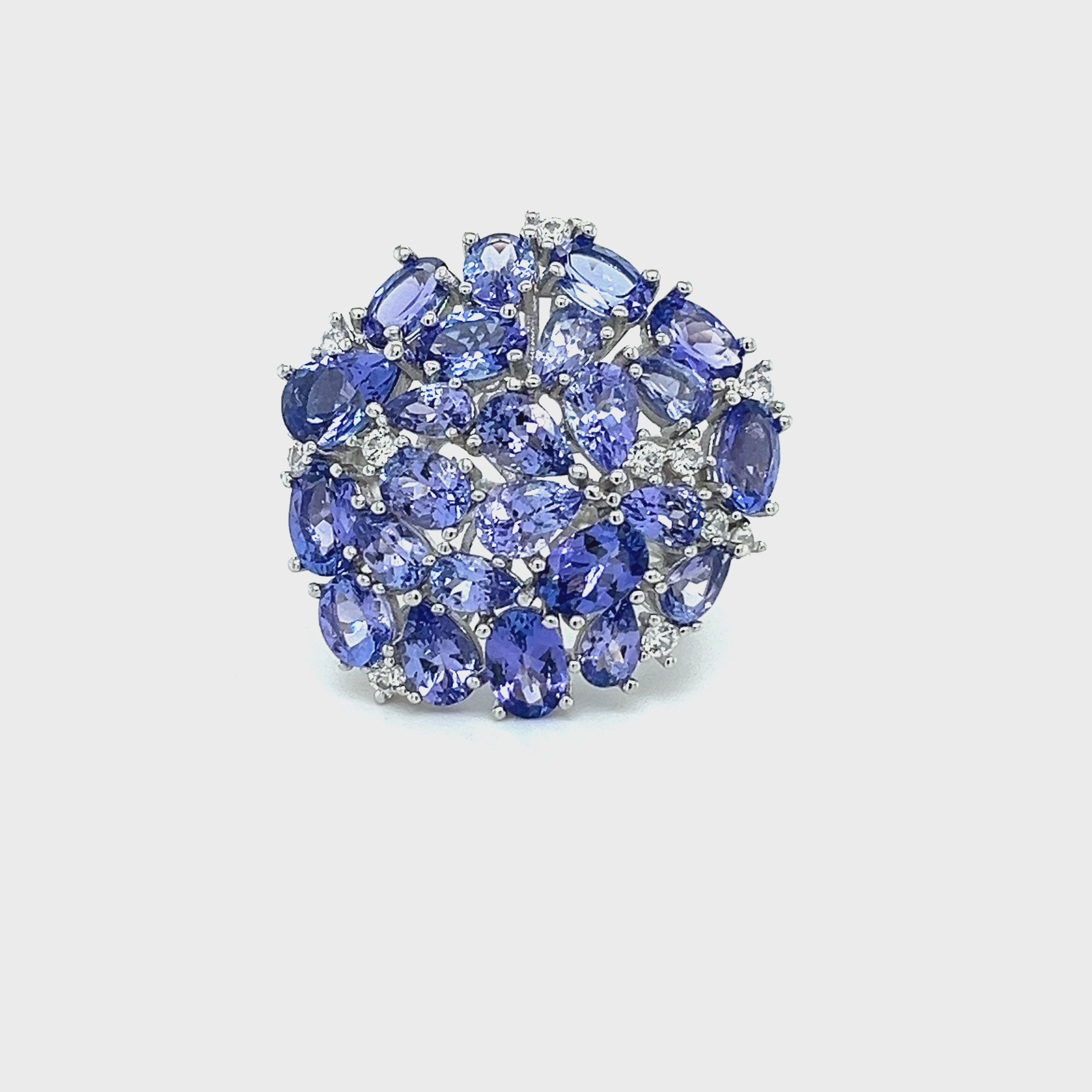 Tanzanite Cluster Ring (PJC0536R)