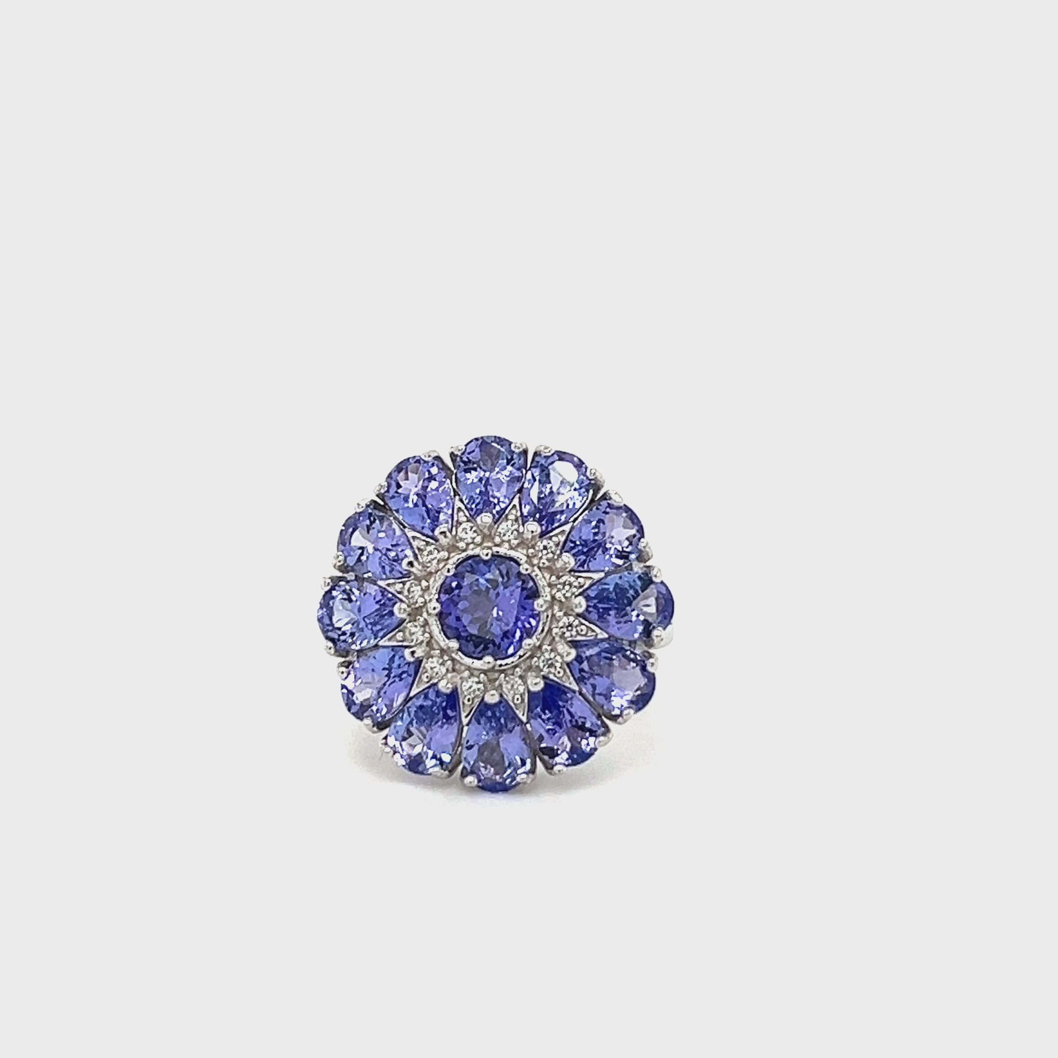 Bohemian Tanzanite Ring: 6mm Gem (PJC4661R)