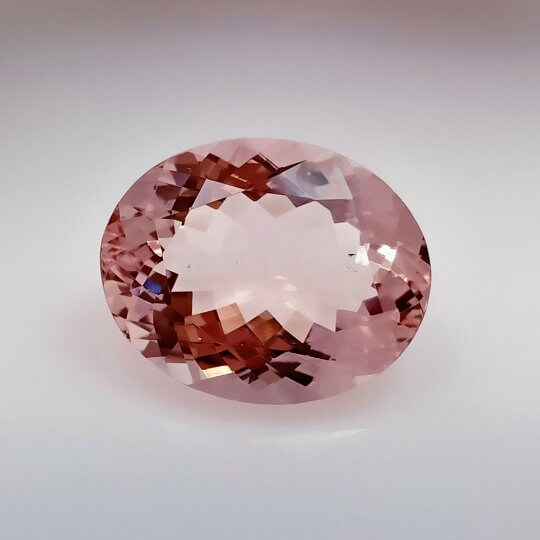 1.63ct Natural Pink Morganite 9x7MM Oval Cut Loose Gemstone