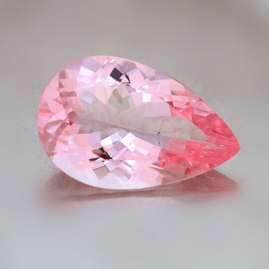Natural Pink Morganite 7.06 Cts Pear Shape 16.90x11.07MM (PIP021)