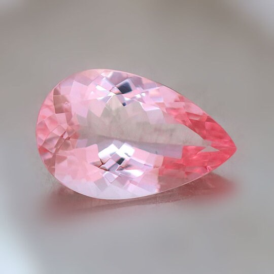 Natural Pink Morganite 7.06 Cts Pear Shape 16.90x11.07MM (PIP021)