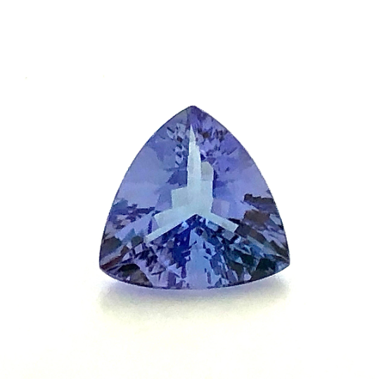 10mm AA Grade Natural Tanzanite (Trillion 2.89 Ctw) Faceted Cut Top Quality Loose Gemstone Tanzanite Jewelry